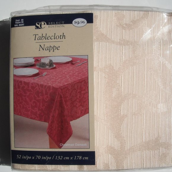Select Edition Tablecloth 52inx70in & 8 Napkins 17inx17in New - Picture 4 of 12